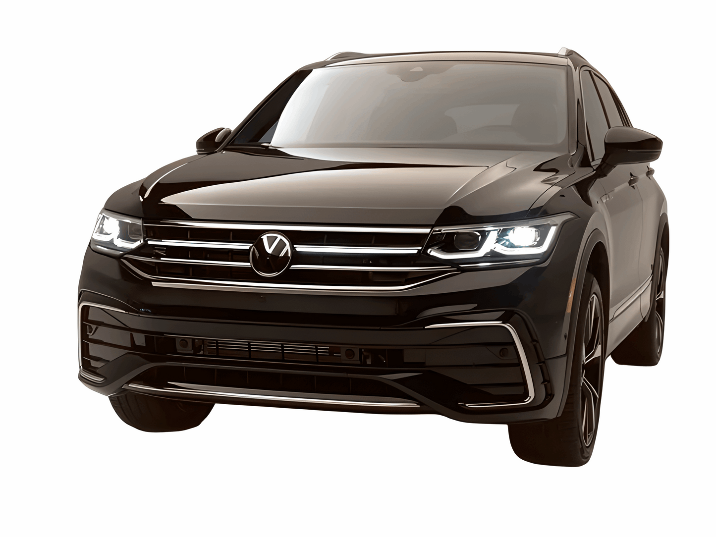 VW Tiguan 2020+ chrome fog light frame trim 2pcs