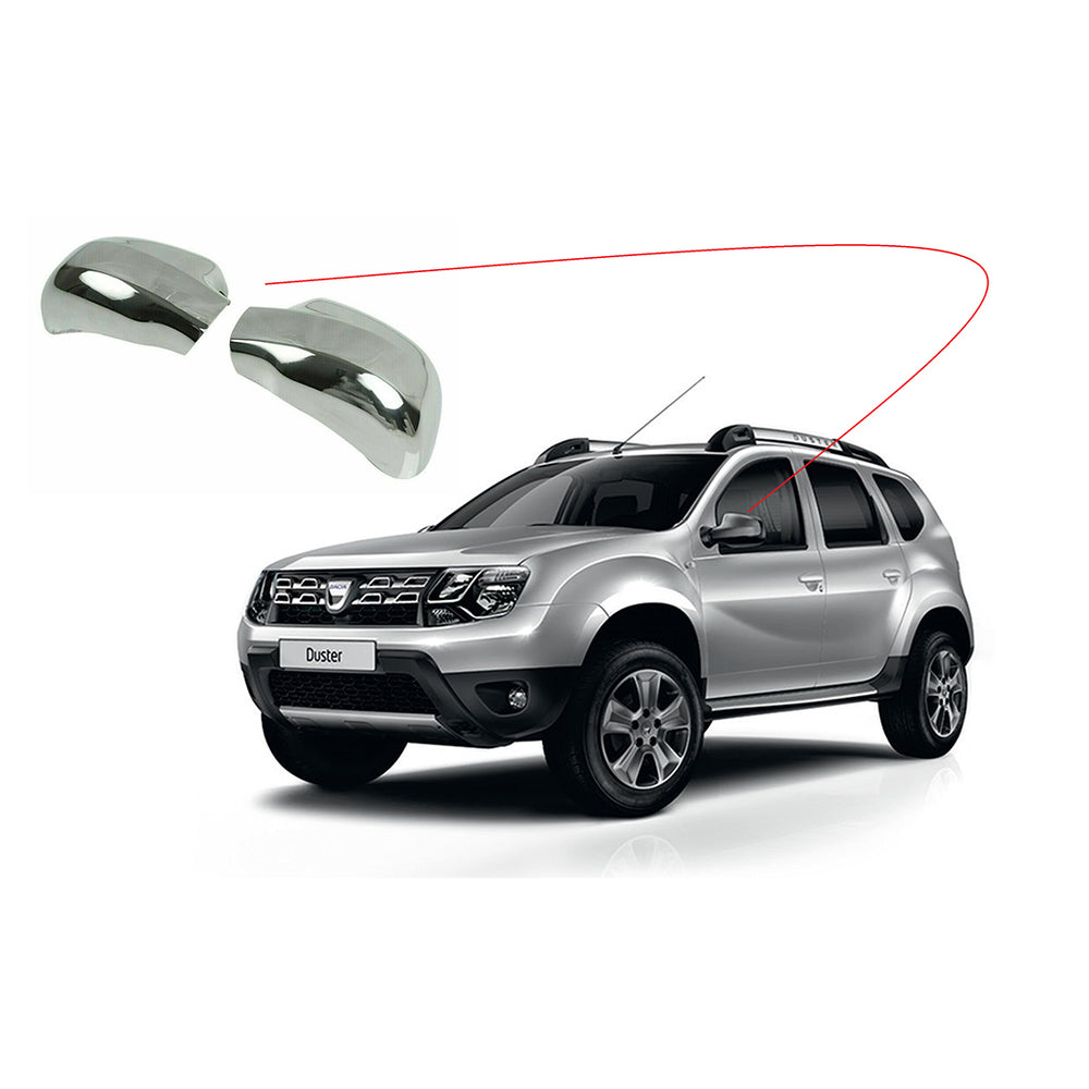 Dacia Duster chrome side mirror cover 2 pieces 2012-17