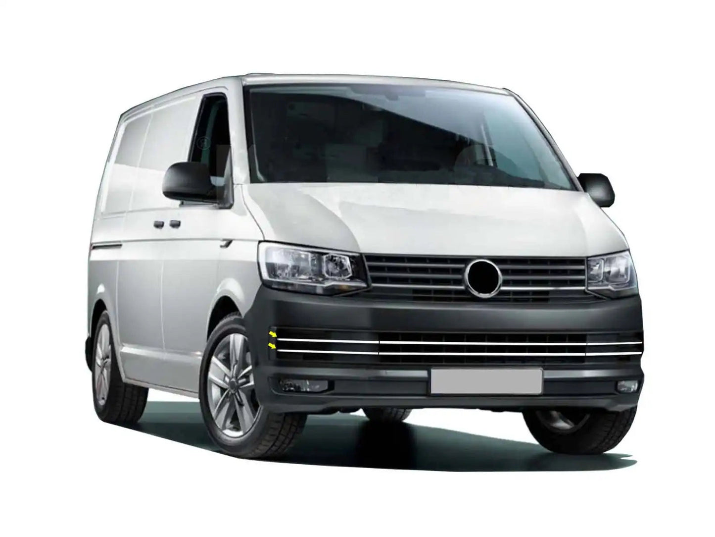 VW T6 2015-20 chrome front bumper trim 6pcs Love Trend