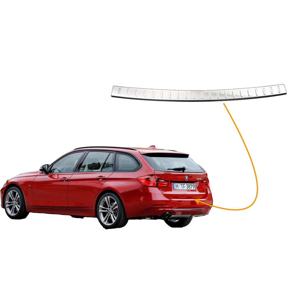 BMW 3 F31 touring chrome rear bumper guard