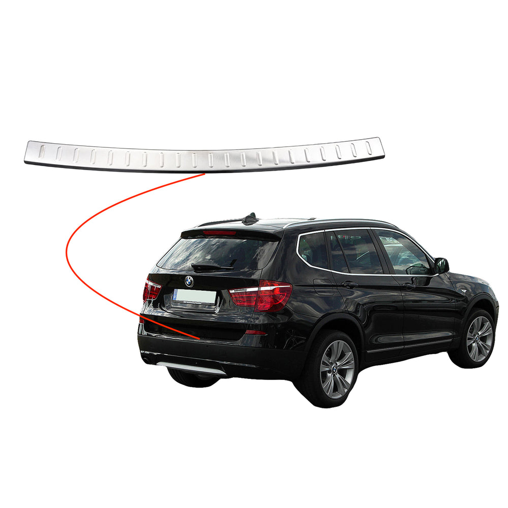 
                      
                        BMW X3 F25 chrome rear bumper guard
                      
                    