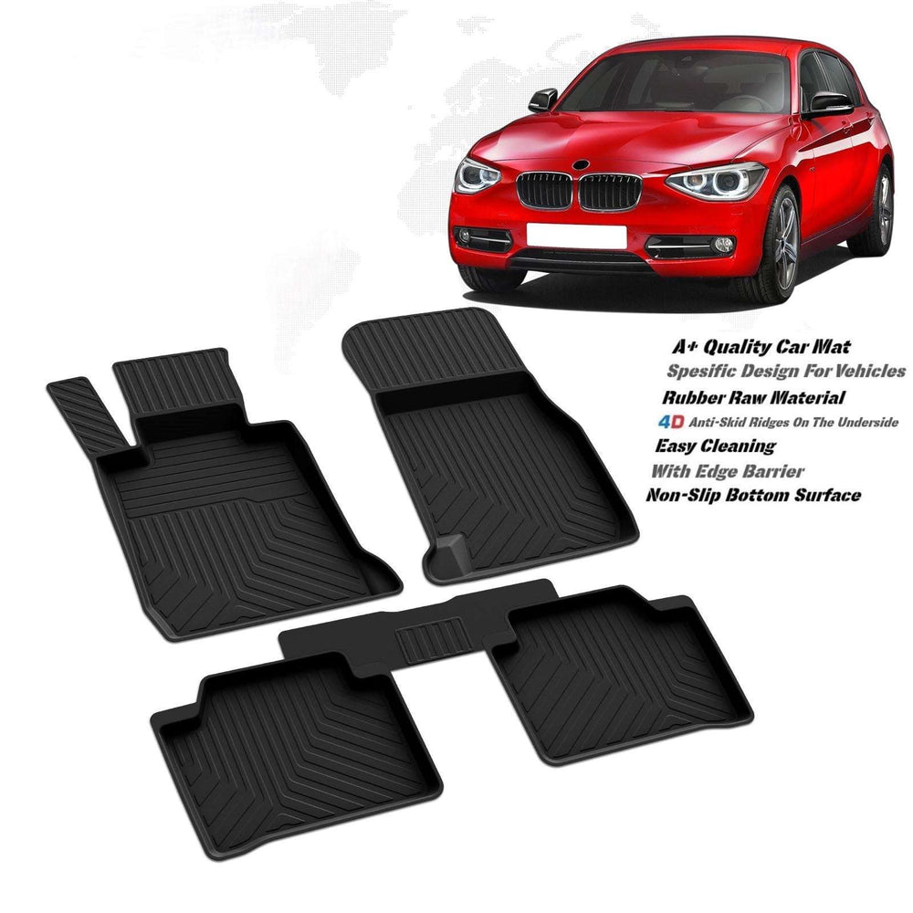 BMW 1 Series F20 2011-2019 high quality rubber 4d floor mats