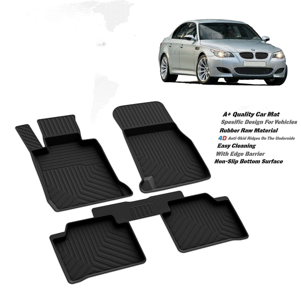 BMW 5Series E60 2004-2010 high quality rubber 4d floor mats