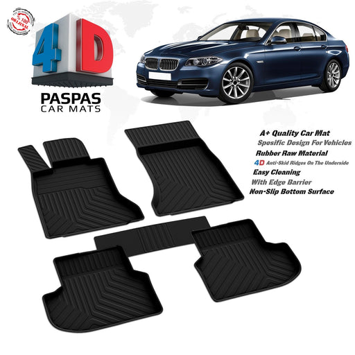 BMW 5Series F10 X-Drive 2013-2016 high quality rubber 4d floor mats