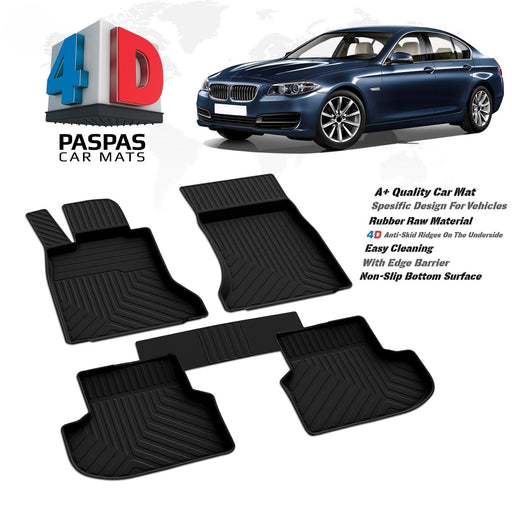 BMW 5Series F10 X-Drive 2013-2016 high quality rubber 4d floor mats