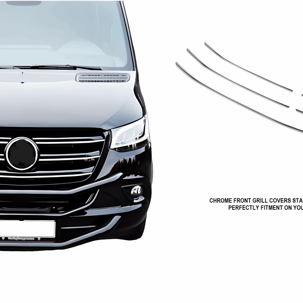 
                      
                        Mercedes Sprinter 2018+ chrome front grille cover
                      
                    