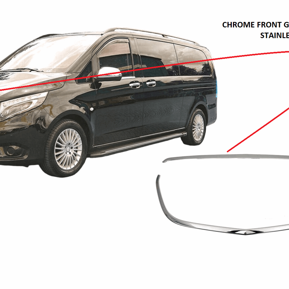 Mercedes Vito 447 2014+ chrome front grill outer frame