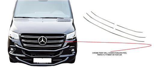 Mercedes Sprinter 2018+ chrome front grille cover