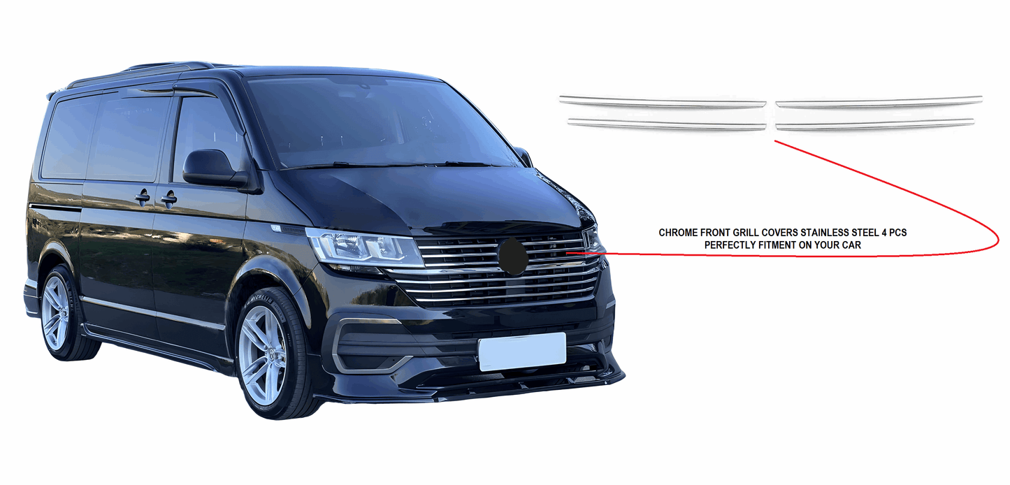 VW T6.1 2020-2022 chrome front grill cover - Love Trend