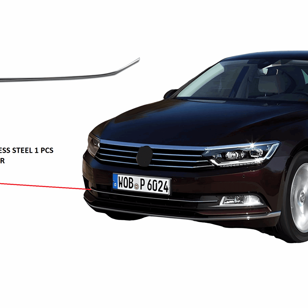 VW Passat 2015-19 Chrome front bumper trim 1pcs - Love Trend