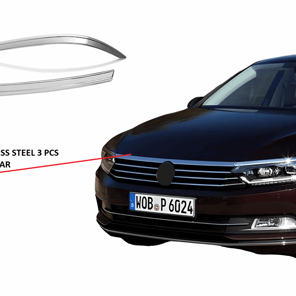 VW Passat 2015-19 chrome head light upper trims.