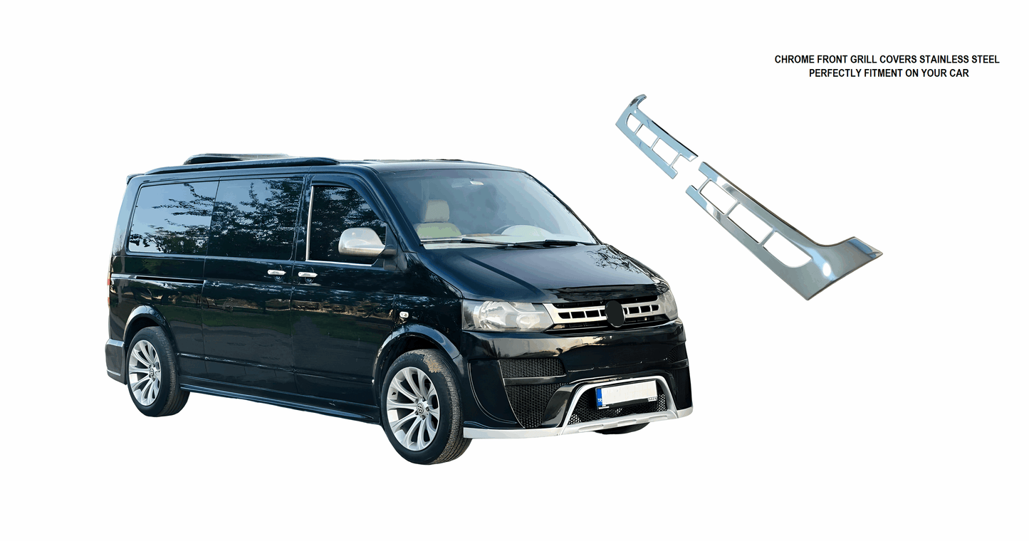 VW T5 2010-2014 chrome front grill cover - Love Trend