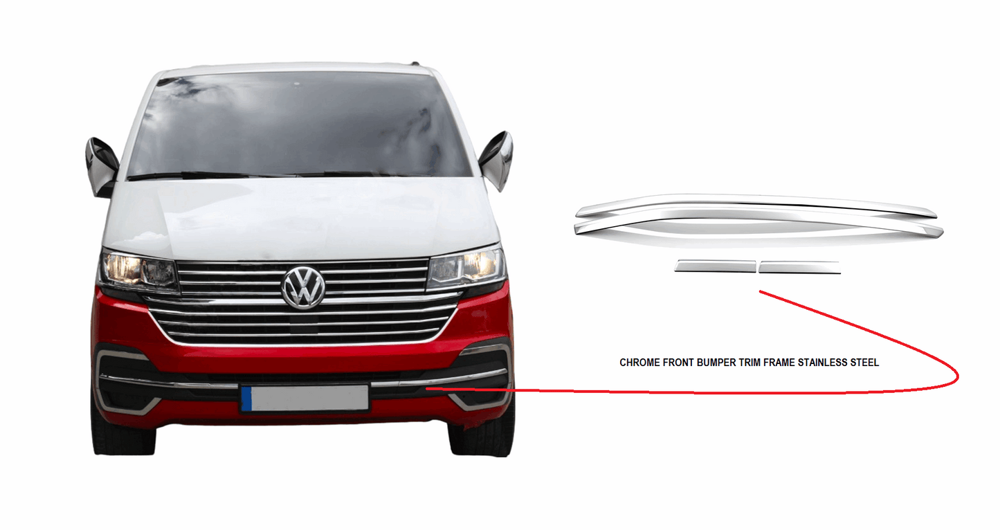 VW T6.1  2020+ chrome front bumper trim