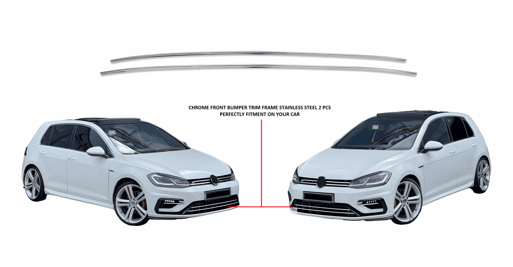 VW Golf7 2013-17 Chrome front bumper trim - Love Trend