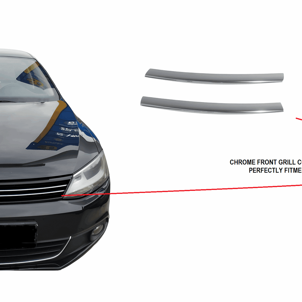 
                      
                        VW Jetta 2011-14 chrome front grill cover&bumper trim frame& ''U'' formed front grille set.
                      
                    