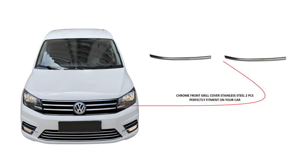 VW Caddy 2015-20 chrome front grill cover