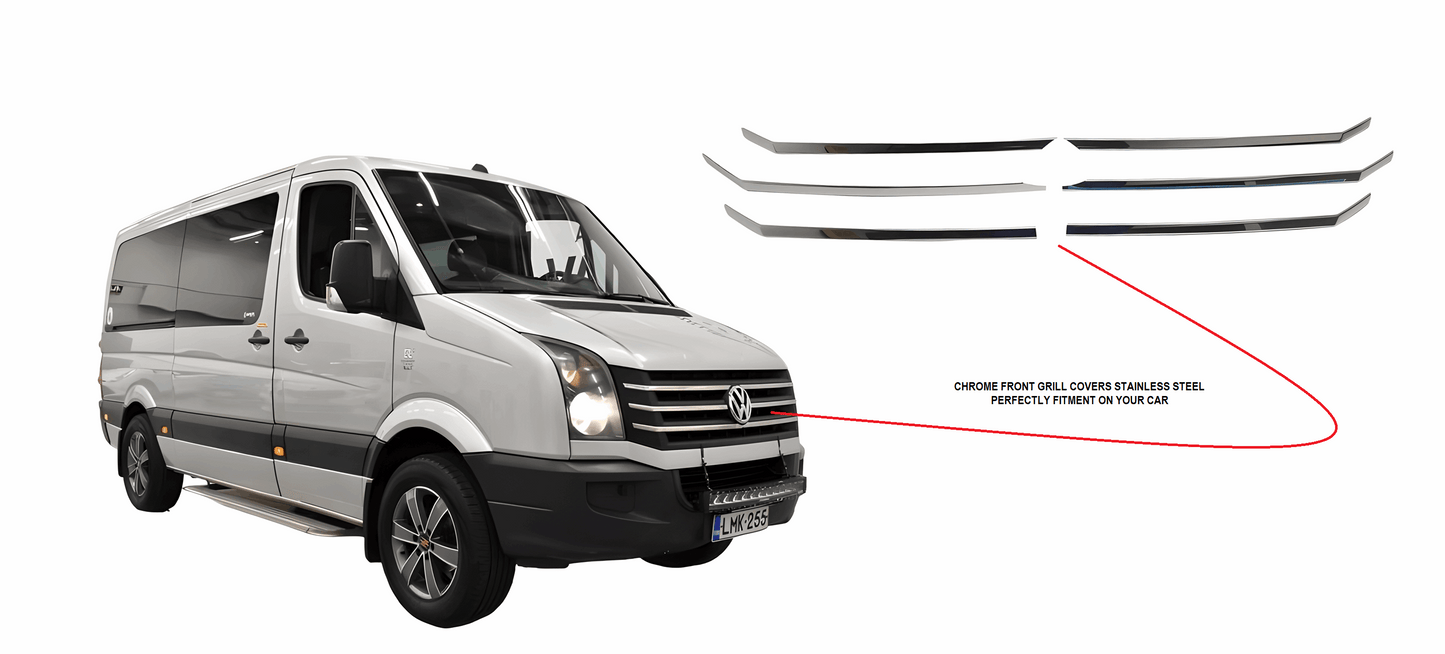 VW Crafter 2012-17 chrome front grill cover