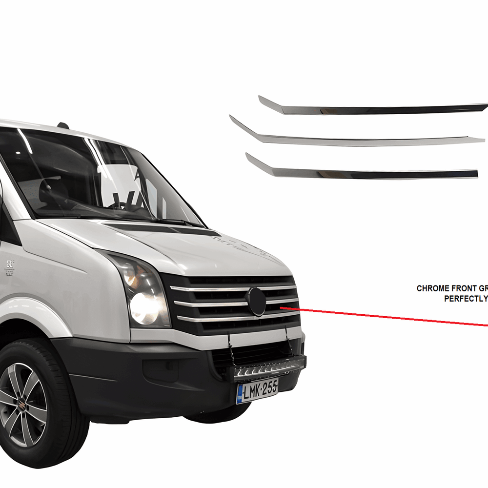 VW Crafter 2012-17 chrome front grill cover - Love Trend