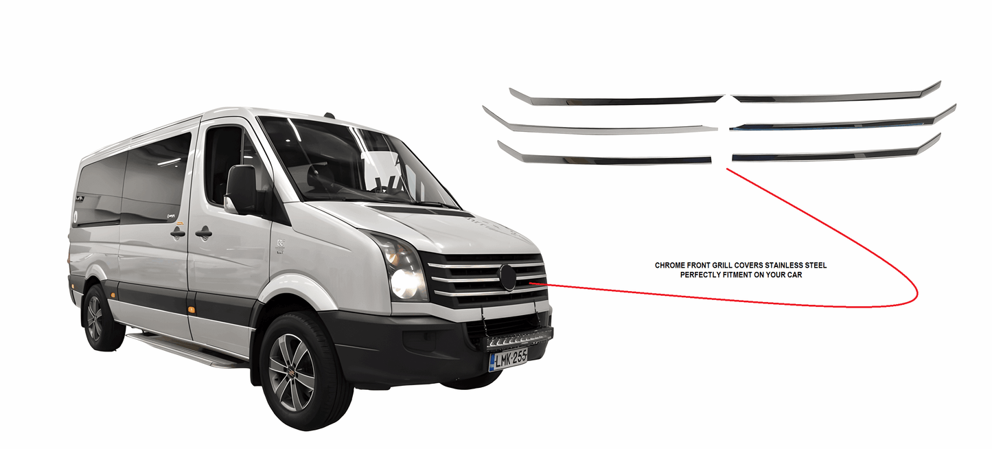 VW Crafter 2012-17 chrome front grill cover - Love Trend