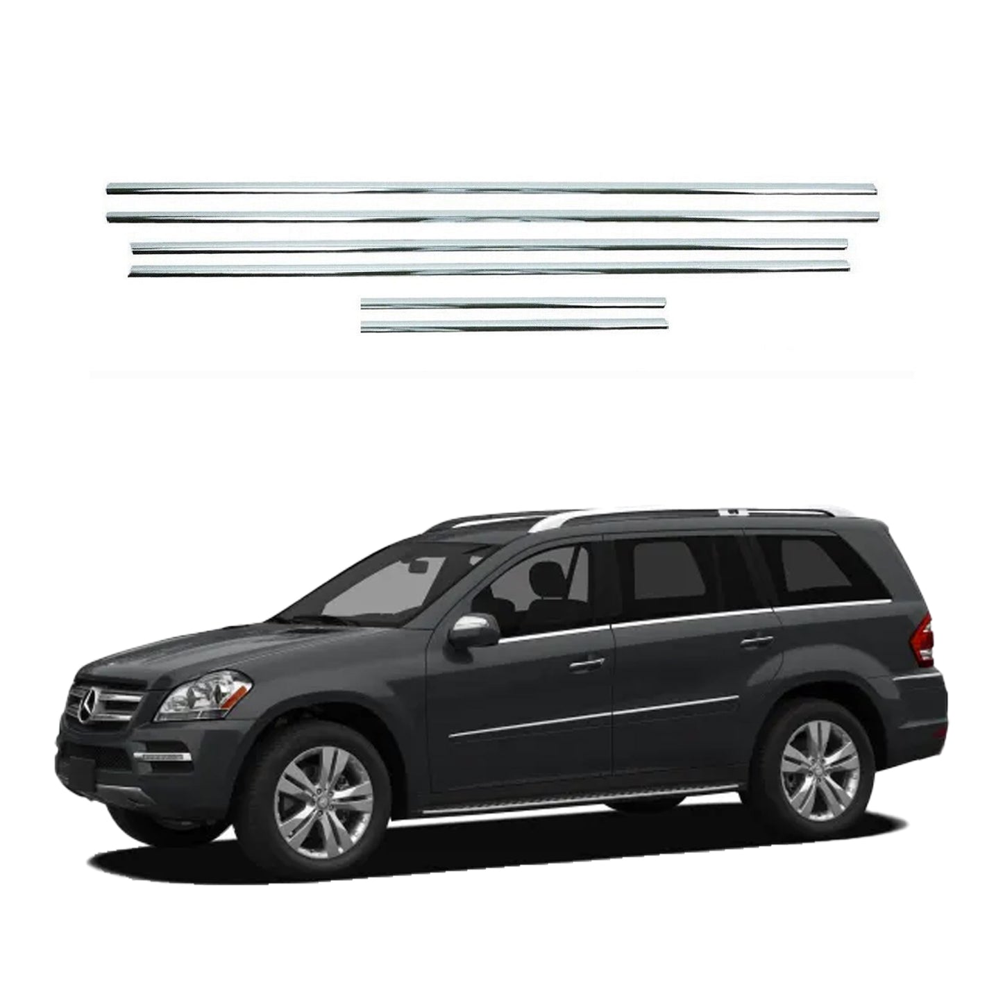 Mercedes GL chrome windows frame trim