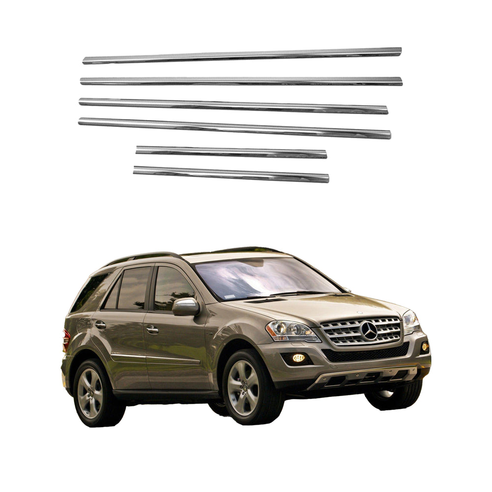 Mercedes ML W163 chrome windows frame trim