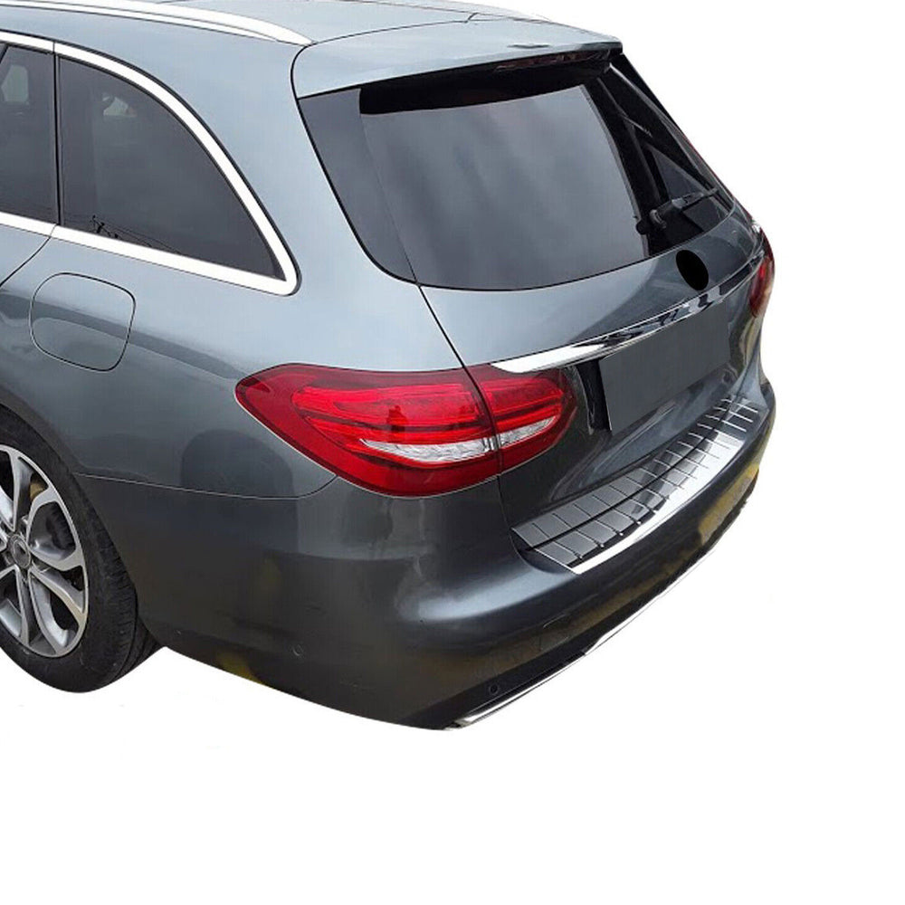 
                      
                        Mercedes W205 chrome rear bumper guard
                      
                    