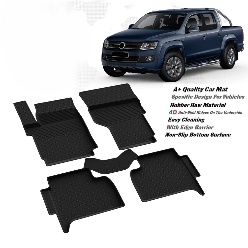 VW Amarok 2010-2020 high quality rubber 4d floor mats