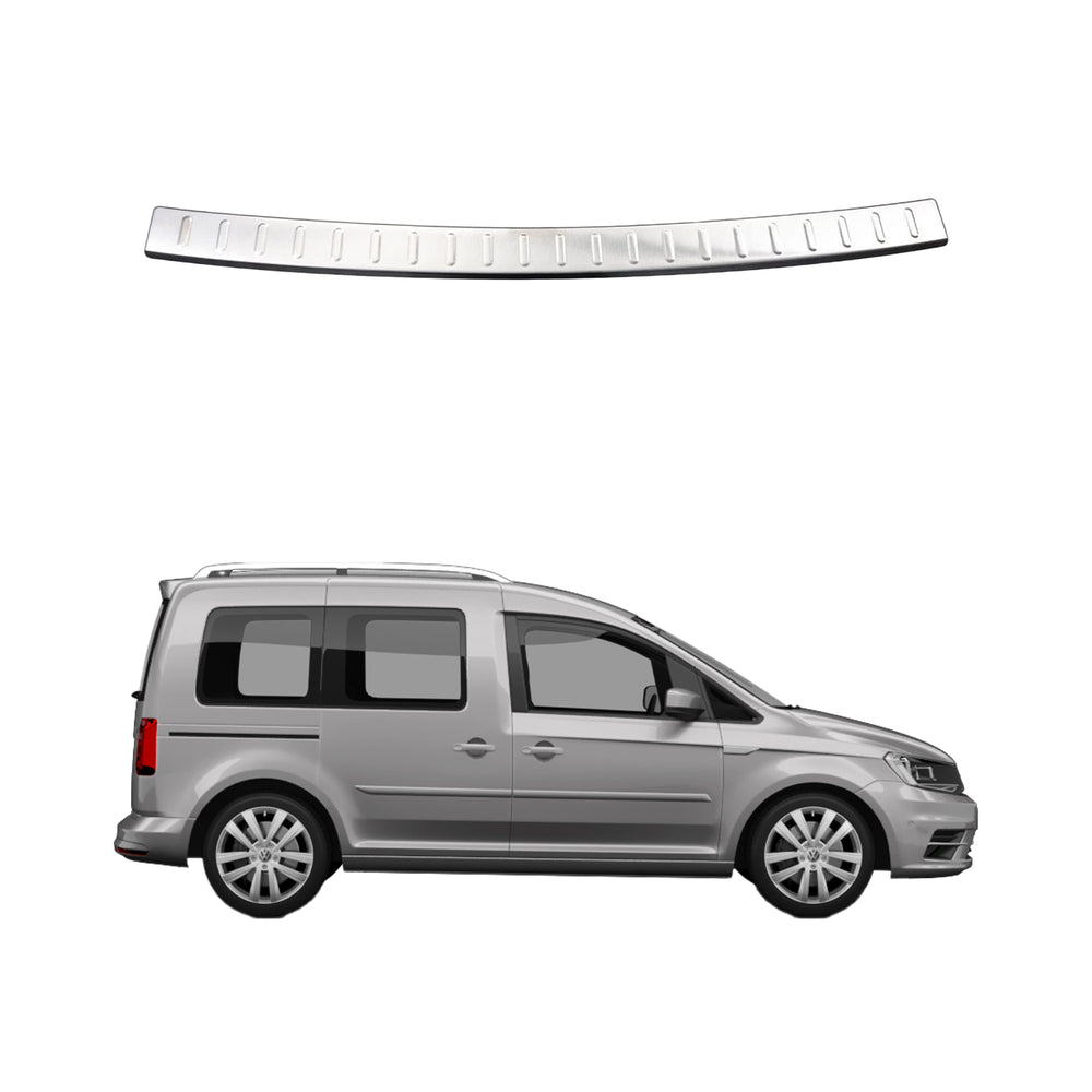 VW Caddy 2-3 chrome rear bumper guard