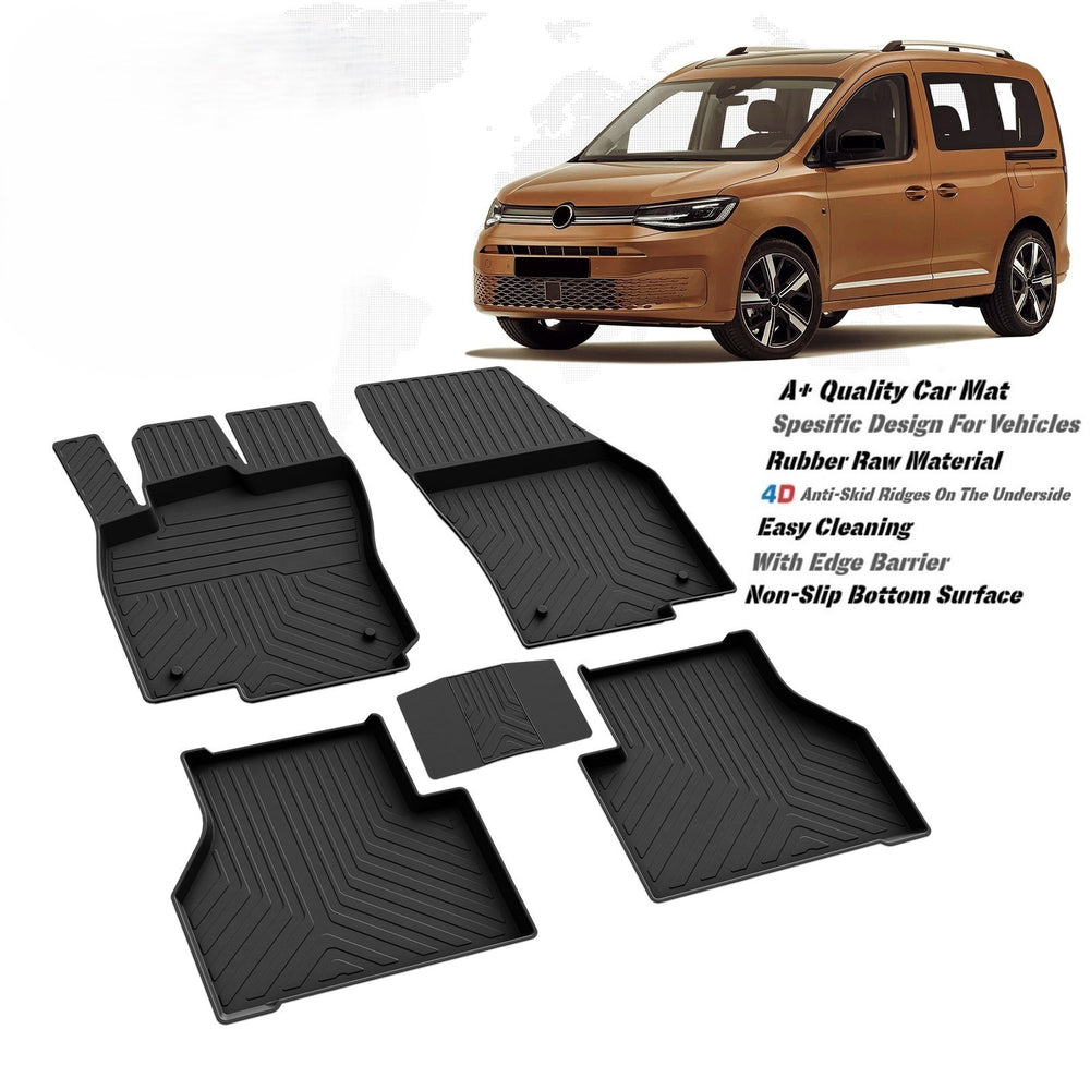 VW Caddy 2020up high quality rubber 4d floor mats