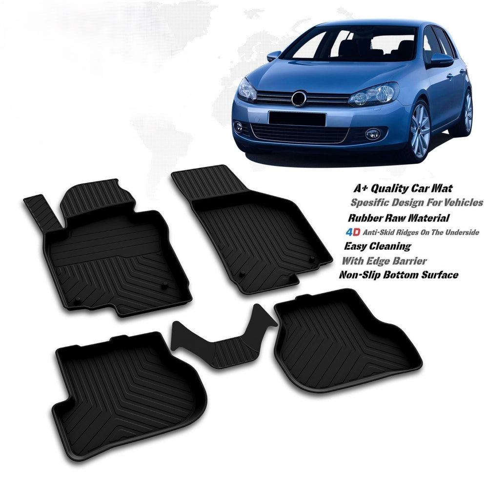 VW Golf6 2010-2013 high quality rubber 4d floor mats