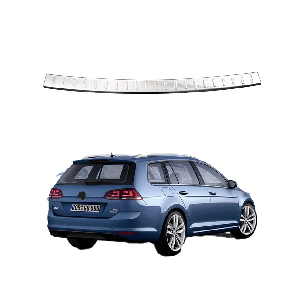 VW Golf 7 SW chrome rear bumper guard.