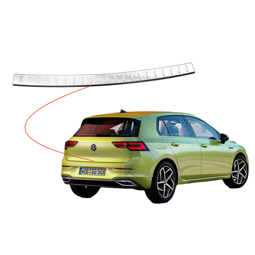 VW Golf 8 HB chrome rear bumper guard