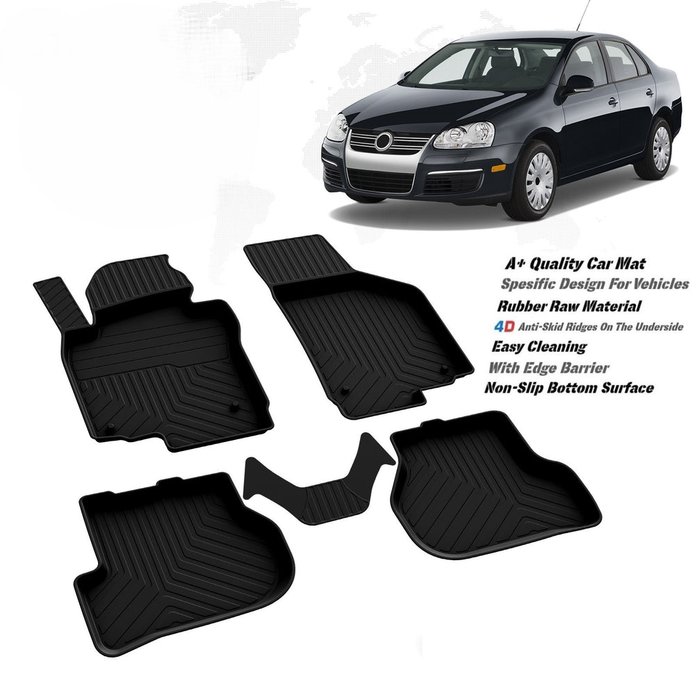 VW Jetta5 2005-2010 high quality rubber 4d floor mats