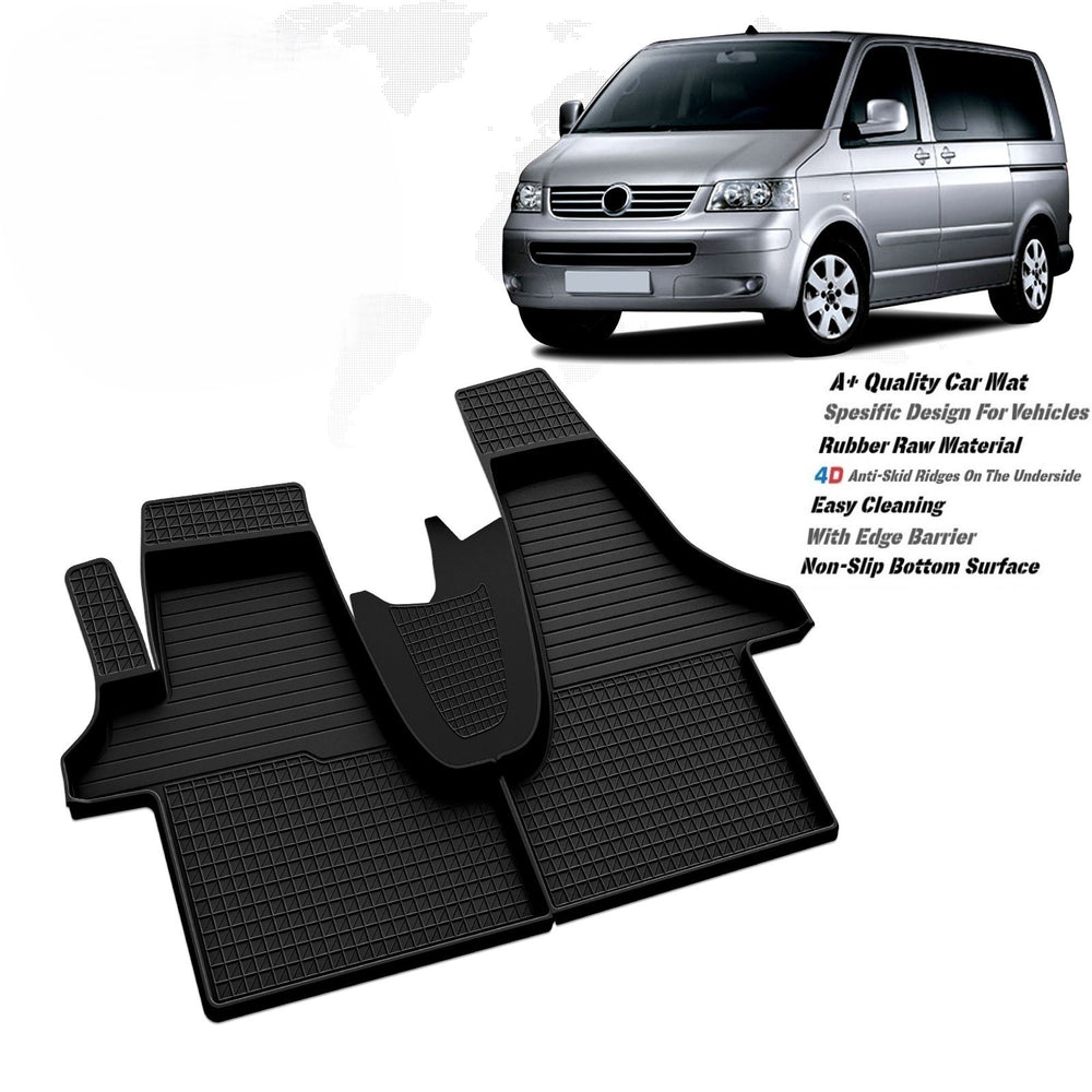 VW Transporter T5 2003-2015 high quality rubber 4d floor mats