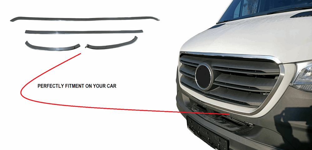 Cadre de calandre avant chromé Mercedes Sprinter 2018+