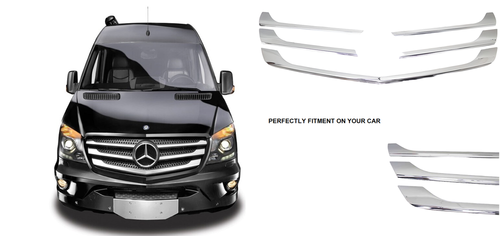 
                      
                        Mercedes Sprinter 2014-2018 chrome front grille cover
                      
                    