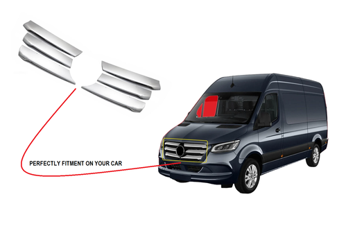 Mercedes Sprinter 2018+ large chrome front grille cover