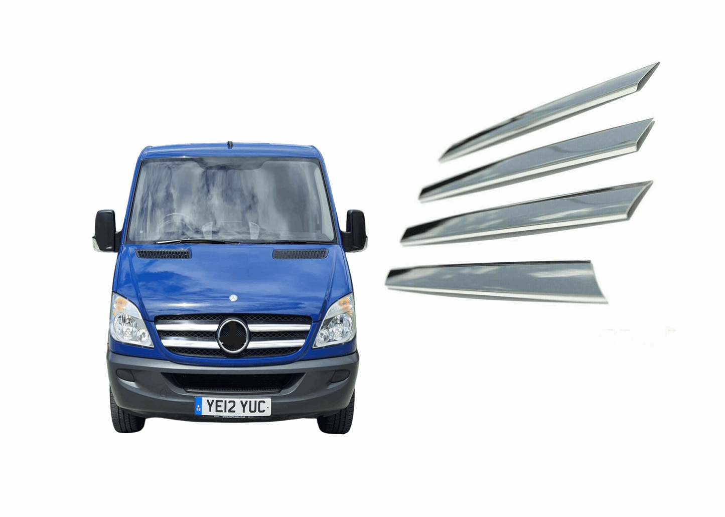 Chrom-Kühlergrillabdeckung für Mercedes Sprinter 2006-2014