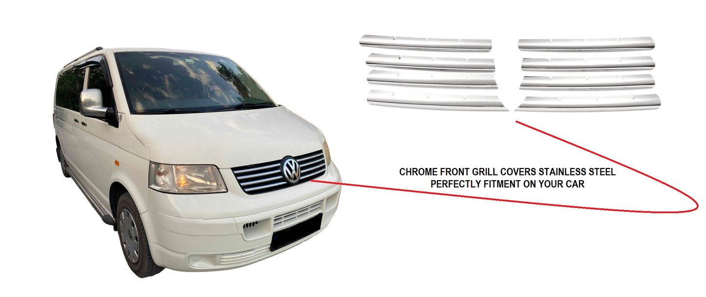 VW T5 2003-2010 chrome front grill cover