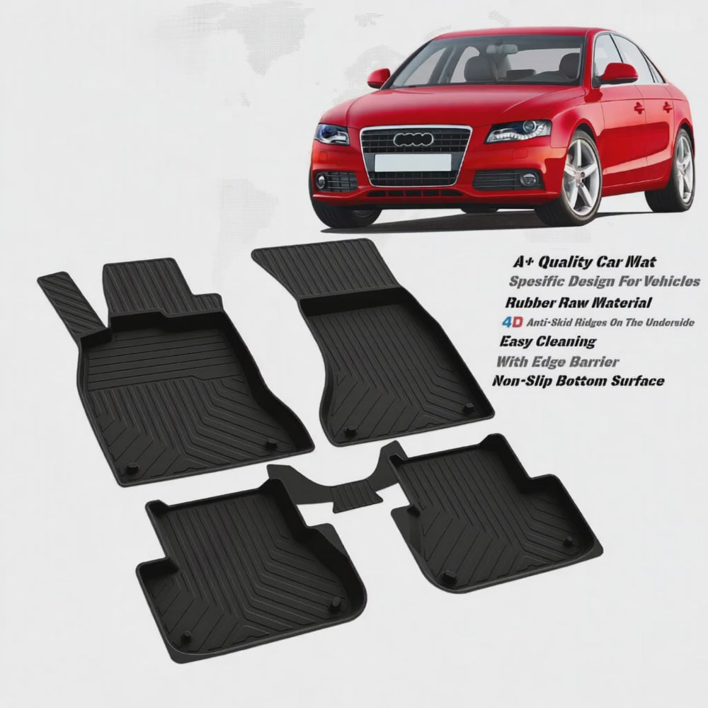 
                      
                        Load and play video in Gallery viewer, AUDI A4 (B8) 2008-2015 high quality rubber 4d floor mats
                      
                    