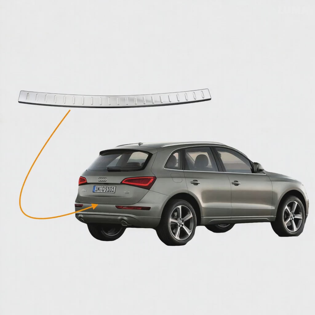 AUDI Q3 2011-2018 chrome rear bumper guard