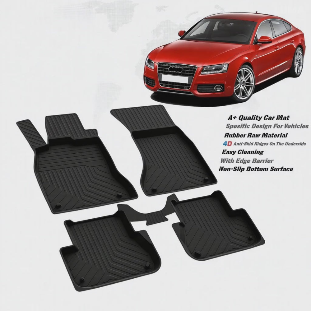 
                      
                        Load and play video in Gallery viewer, AUDI A5 2008-2016 high quality rubber 4d floor mats
                      
                    